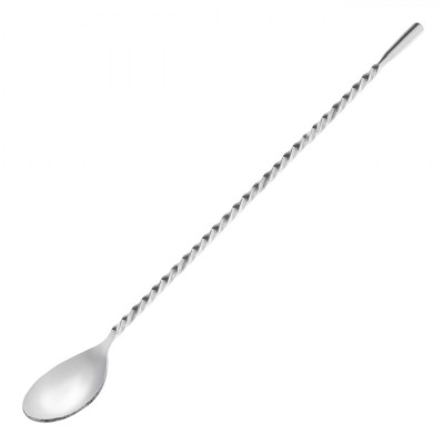 Lingură Cocktail, Model Profesional, Inox, Lungime 27.5 cm, Lățime 3 cm, Potrivită Pentru Mașina de Spălat Vase foto