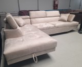 Coltar Extensibil Tommy 4, Sezlong Stanga, Design Modern, Lux, Sufragerie/Dormitor, Pat Dublu