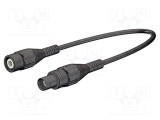 Cablu de măsurare ST&Auml;UBLI BNC mufă - BNC soclu, 2m, 50&Omega;, negru