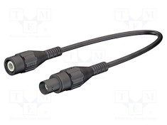 Cablu de măsurare ST&Auml;UBLI BNC mufă - BNC soclu, 2m, 50&Omega;, negru
