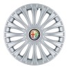 Set 4 Capace Roti, potrivite jantelor de R14, pentru Alfa Romeo, model dino cromat, Autohelix MSA