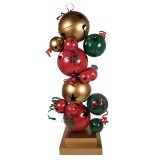 Cumpara ieftin Decoratiune Craciun Globuri metal multicolor 73x56x185 cm