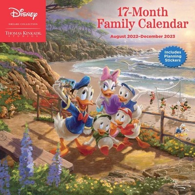 Disney Dreams Collection by Thomas Kinkade Studios: 17-Month 2022-2023 Family Wa foto
