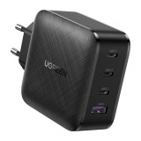 &Icirc;ncărcător Rapid Ugreen PPS 65W USB / 3x USB Tip C QC 3.0 Livrare Energie SCP FCP AFC (nitrură De Galiu) Negru (CD224 70774)