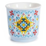 Cumpara ieftin Pahar portelan multicolor pentru cafea Majolica &Oslash; 6 cm x 6 H, 90 ml