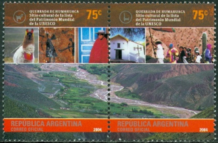ARGENTINA 2004 LOCURI DIN PATRIMONIUL UNESCO
