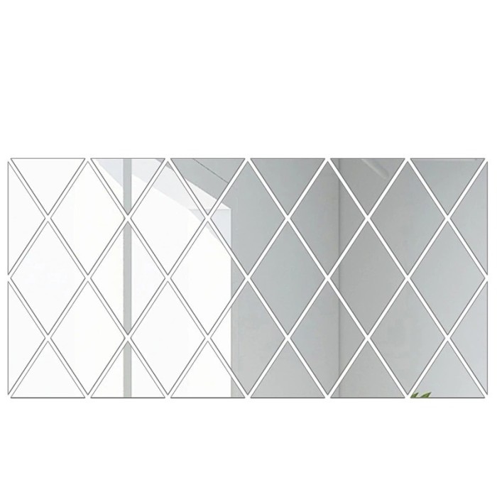 Oglinzi acrilice decorative Diamant autoadezive suprafata acoperita 50x100cm - 32 piese/set, MyStyle&reg;