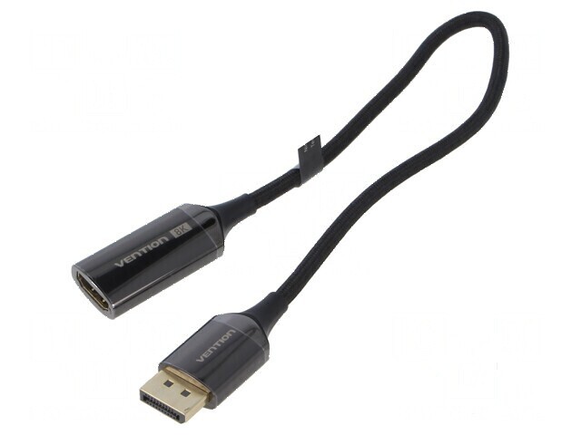 Convertor DisplayPort către HDMI 0,25m negru