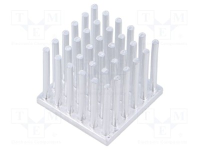 Radiator extrudat cu aripioare aluminiu 22x22mm brut FISCHER ELEKTRONIK foto