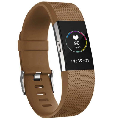 Curea pentru Fitbit Charge 2, marimea L, Maro foto