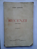 RECENZII (1924-1926) - CONST. SAINEANU