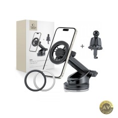 Suport Auto Magnetic Tech-Protect N56 2in1 Universal Negru foto