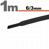 Tub termocontractibilNegru &bull; 6 / 3 mm Best CarHome