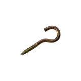 Cumpara ieftin Set 200 Carlige cu filet pentru lemn, metal, galben, carlig &Oslash; exterior 12 mm, lungime totala 30 mm