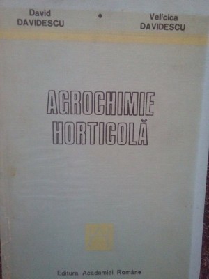 David Davidescu - Agrochimie horticola (Editia: 1992) foto