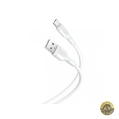 Cablu Date si Incarcare USB-A - USB-C XO Design NB212 18W 1m Alb foto