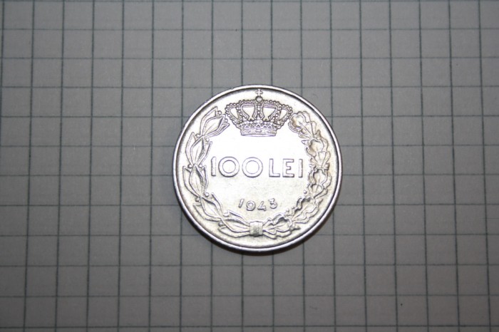 Moneda de 100 de lei 1943 #2