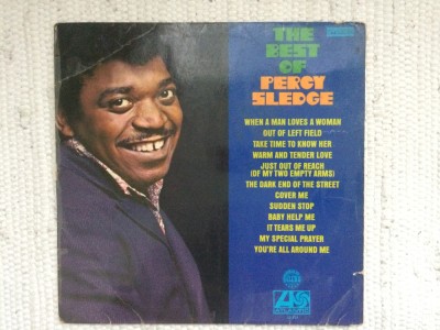 Percy Sledge Best Of disc vinyl lp muzica soul funk pop atlantic rec germany VG- foto
