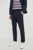 G-Star pantaloni bărbați, culoarea bleumarin, cu fason chinos