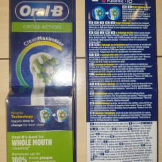 set 2 rezerve Oral B Braun Cross Action