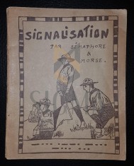 CH. UYSTPRUYST &amp;quot;LES MANUELS DU CHEF DE PATROUILLE&amp;quot;, LA SIGNALISATION PAR FANIONS (MORSE ET SEMAPHORE), 1924 foto