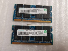 Memorie RAM laptop Ramaxel 2Gb DDR2 800Mhz (2x2GB Kit) - poze reale foto