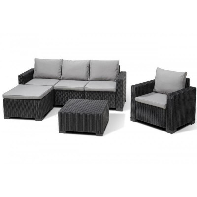 17205802 KETER Set mobilier gradina antracit Moorea foto