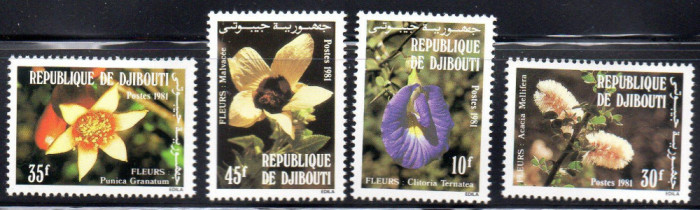 Djibouti 1981, Flora, serie neuzata, MNH