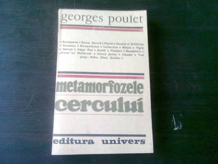 METAMORFOZELE CERCULUI - GEORGES POULET