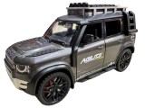Masina Land Rover Defender cenusiu din plastic cu sunete si lumini