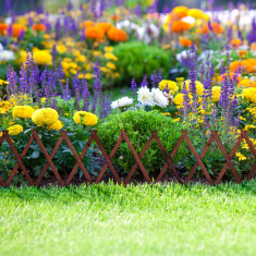 Gard din lemn pt. pat de flori 180 x 30 cm Best CarHome foto