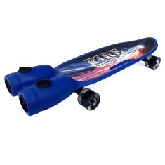 Skateboard cu simulator turbina LED Fire, 72 cm, 3-12 ani+, efect fum si sunete foto