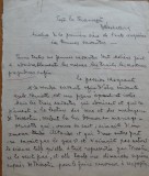 Teză la Franceză aparțin&acirc;nd lui Beniamin Fundoianu ( Wechsler ), cca. 1915