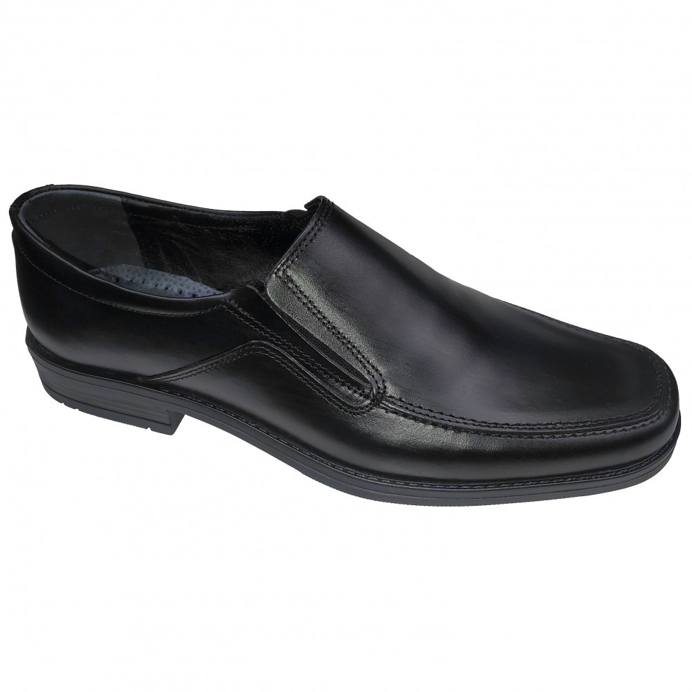 Pantofi barbatesti eleganti lati fara siret din piele naturala negri, maro  40-46, 41 - 45, Negru | Okazii.ro