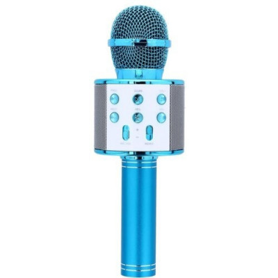 Microfon wireless pentru karaoke MalPlay,bleu foto