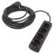 Prelungitor Schuko 4 Prize Negru 3x1,5mm2