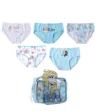 Lenjerie pentru Fete 5 Bucăți &icirc;n Geantă Frozen 2-8 Ani. (set 3 buc.)