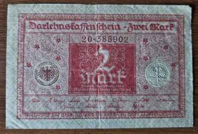 2 mark 1920, Germania foto