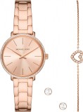 Ceas Dama, Michael Kors, Pyper MK1040, Set cu Bratara si Cercei - Marime universala