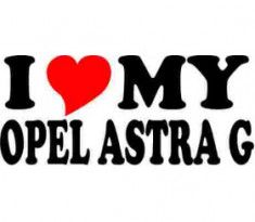 Sticker I Love My Opel Astra G foto
