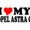 Sticker I Love My Opel Astra G