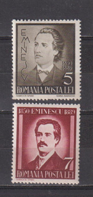 50 ANI DE LA MOARTEA LUI EMINESCU LP 130 MNH foto