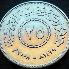 Moneda exotica 25 QIRSH / PIASTRI - EGIPT, anul 2009 * cod 4302