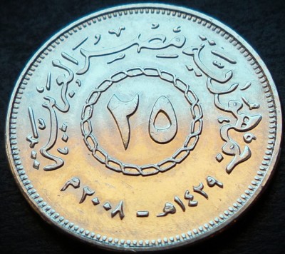 Moneda exotica 25 QIRSH / PIASTRI - EGIPT, anul 2009 * cod 4302 foto