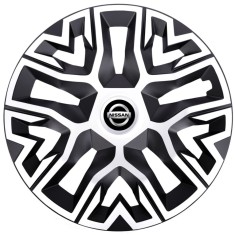 Set 4 Capace Roti 16 inchi (R16) Best Alb-Negru, Compatibile Cu Nissan foto
