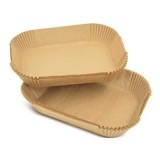 Set 50 Hartii de Copt Mercaton pentru Airfryer cu Corp Dublu, Forma Dreptunghiular, 40 g/m&sup2;, 14 x 22 cm