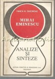 Mihai Eminescu - Fanica N. Gheorghe, Studii Literare, Ed. Didactica si Pedagogica, 1993, 443 pagini