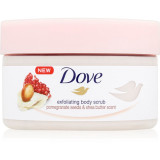 Dove Exfoliating Body Scrub Pomegranate Seeds &amp; Shea Butter exfoliant pentru &icirc;ngrijirea corpului 225 ml