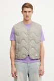 adidas vestă NUGANIC bărbați, culoarea bej, de tranzitie, JD1093
