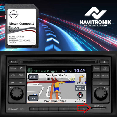Card navigatie Nissan Note (2009&amp;ndash;2013) Connect 1 LCN1 V12 Europa 2022-2023 foto